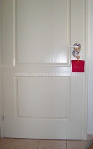 Kilincstábla kígyó varrás