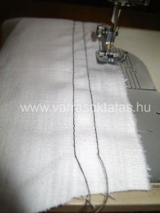 ráncolás varrógéppel