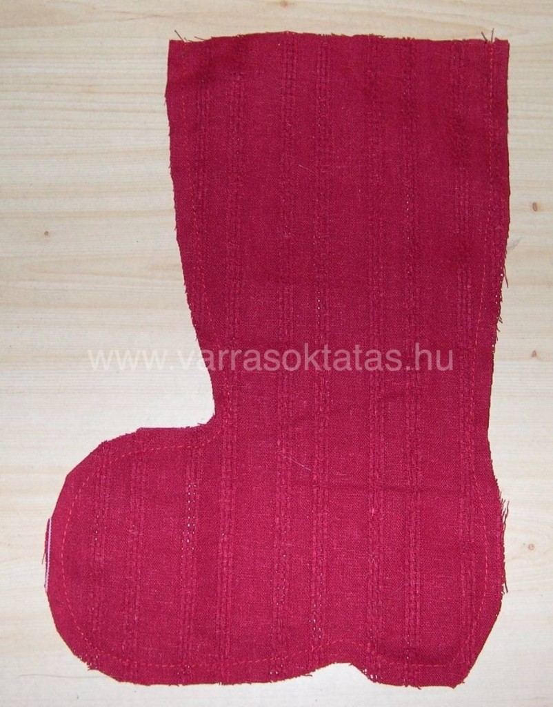 mikulás csizma varrás