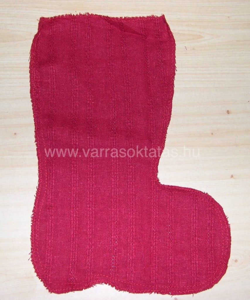 mikulás csizma varrás