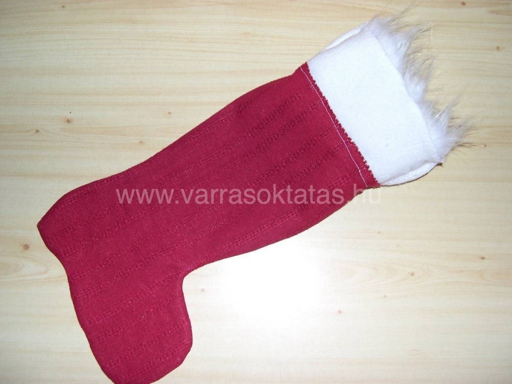 mikulás csizma varrás