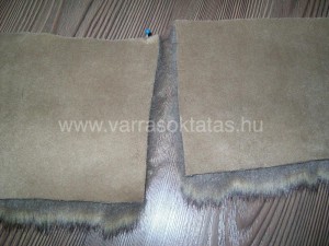 Szőrme gallér varrás férfi téli kabátra