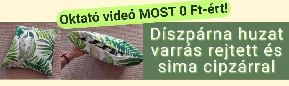 Díszpárna varrás 0 Ft