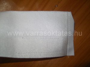 vitrázs függöny varrása